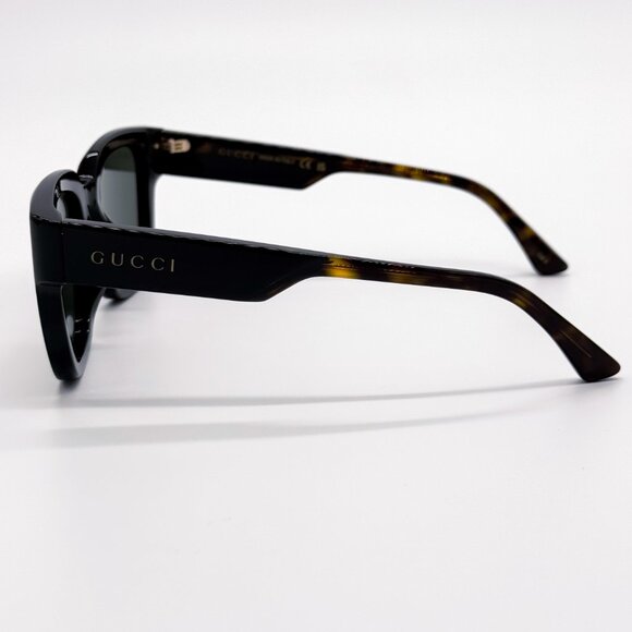 NEW GUCCI GG1670SK 001 UNISEX BLACK HAVANA GREY SUNGLASSES GUCCI - Picture 9 of 13